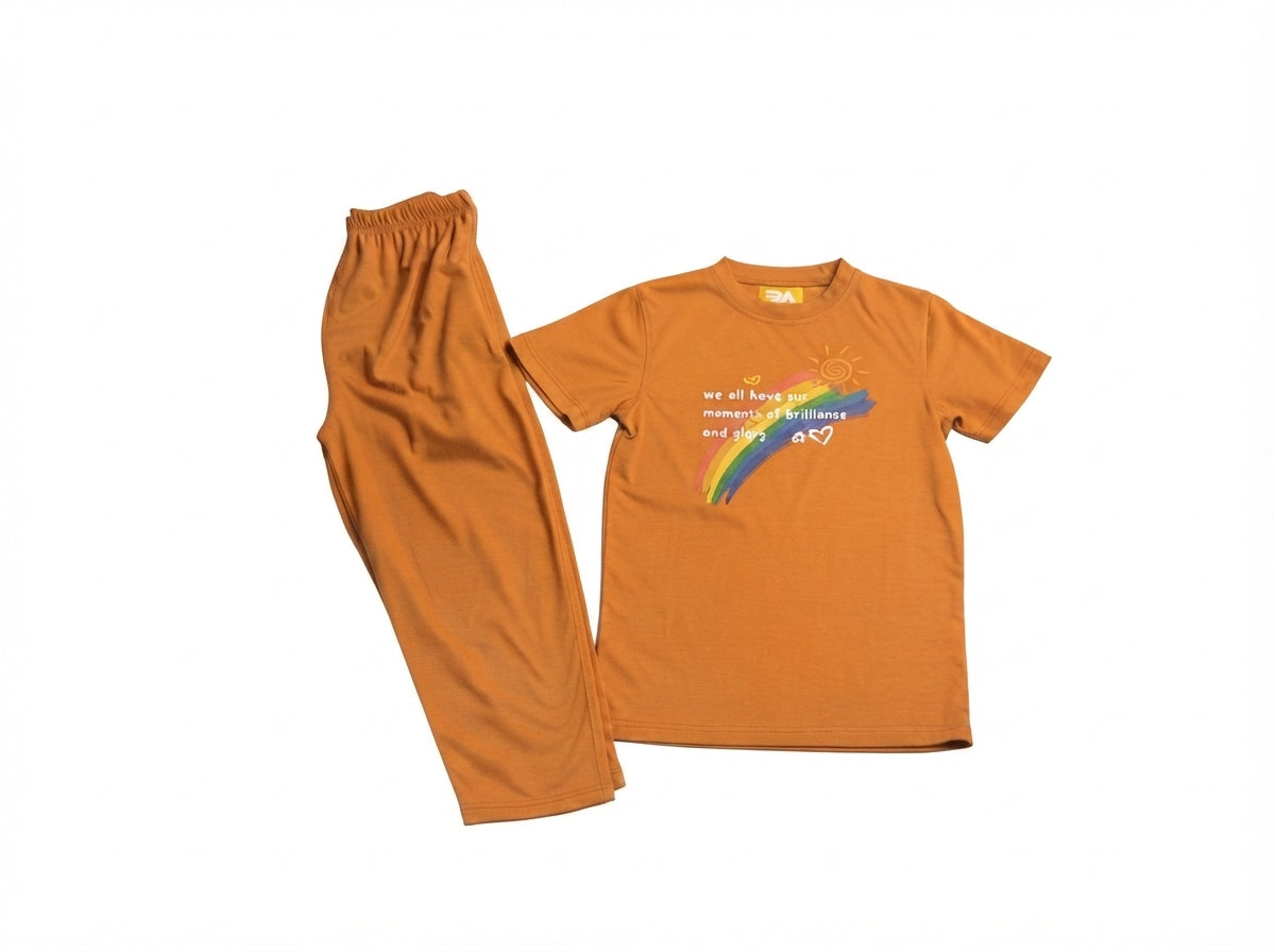 Rainbow Mustard Track Suit With Fine Quality Command Jersey