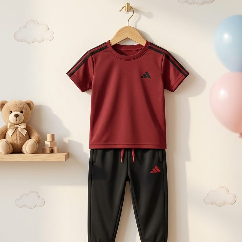 Meroon black boys tracksuit