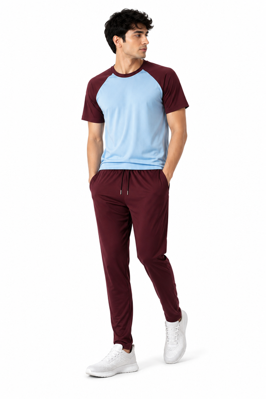 Aero blue raglan tack suit