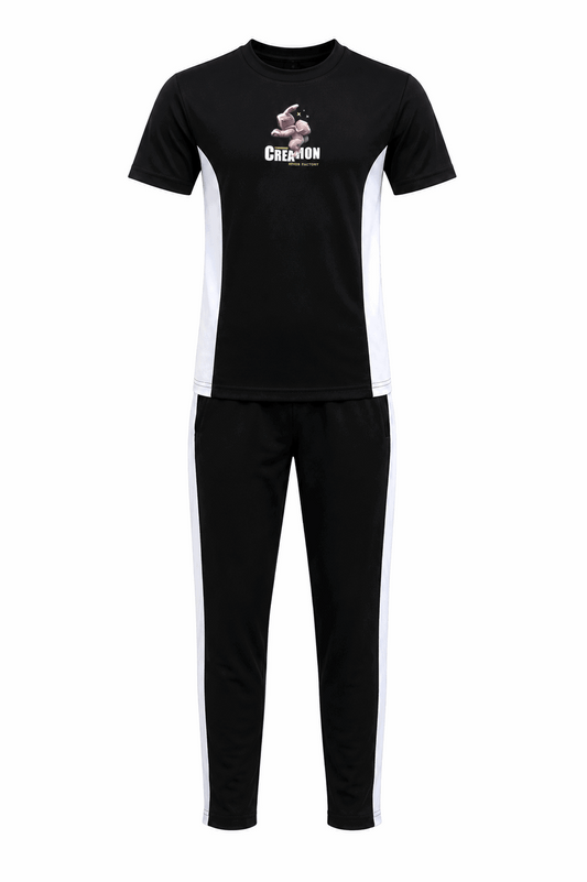 Boys Casual Side Panel T-Shirt & Trouser Set