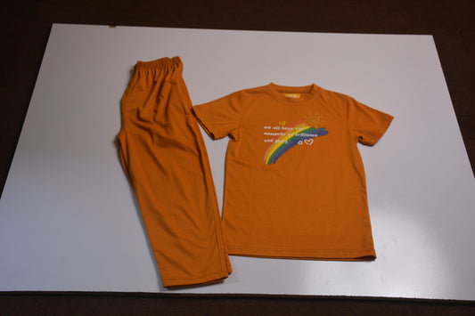 Rainbow Mustard Track Suit With Fine Quality Command Jersey