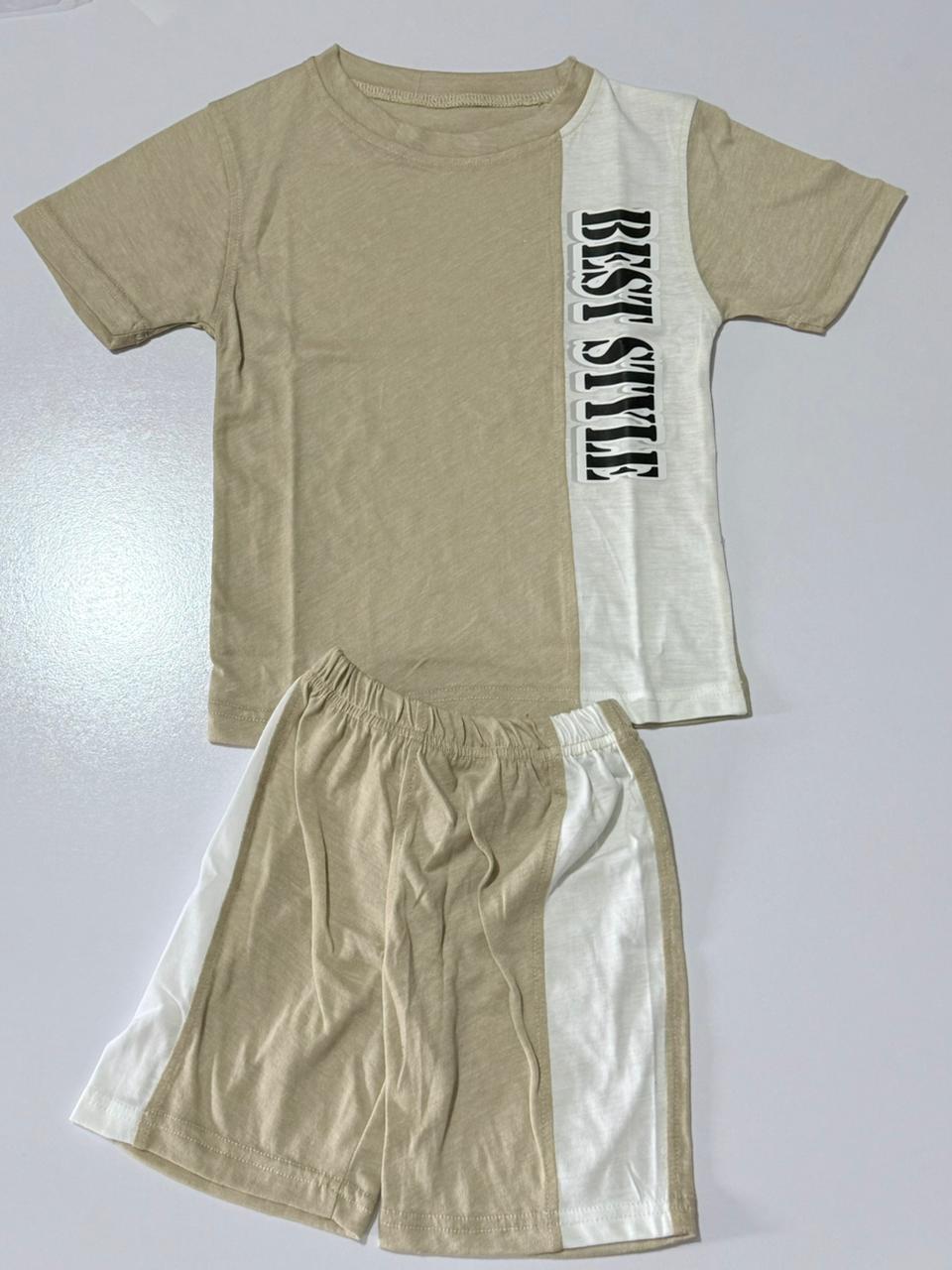 Skin White Panel Jersey Boys Suit
